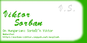 viktor sorban business card